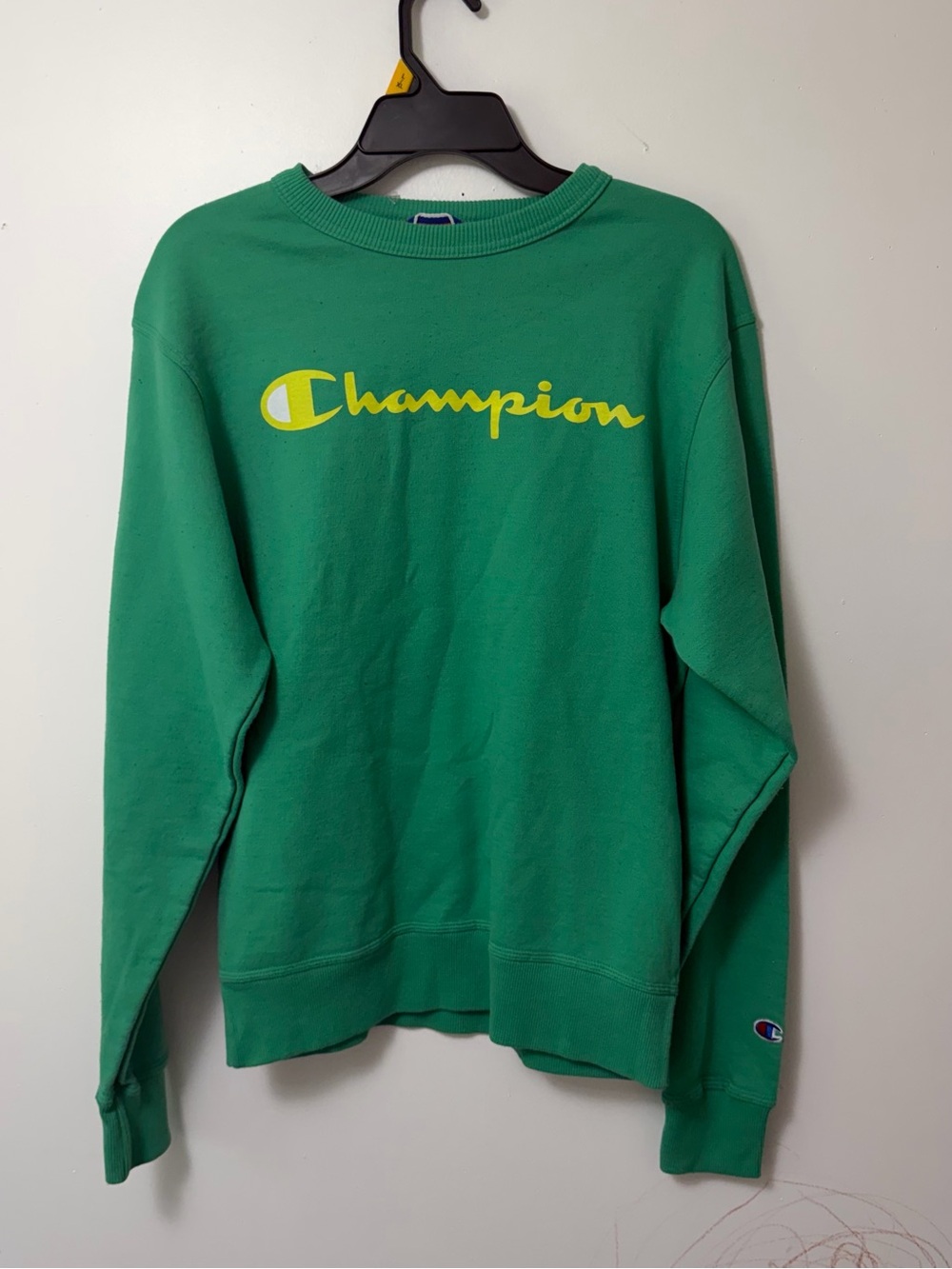 Champion  Crewneck Sweatshirt Men's Small Light Green